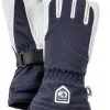 Hestra Army Leather Heli Ski 5F Handschoen Dames Donkerblauw/Ecru -Ski Broek Winkel hestra heli ski female 200357