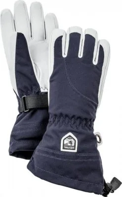 Hestra Army Leather Heli Ski 5F Handschoen Dames Donkerblauw/Ecru