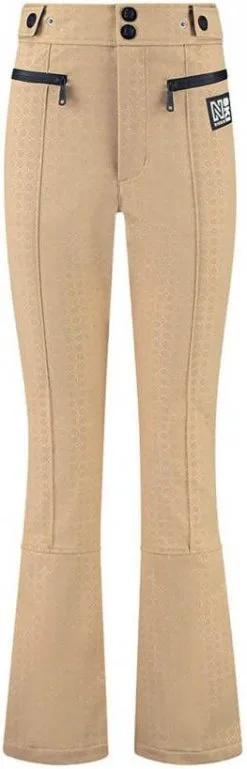 NIKKIE Yenthe High Waist Bootcut Fit Skibroek Met Logoprint