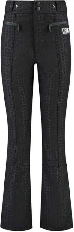 NIKKIE Yenthe High Waist Bootcut Fit Skibroek Met Logoprint