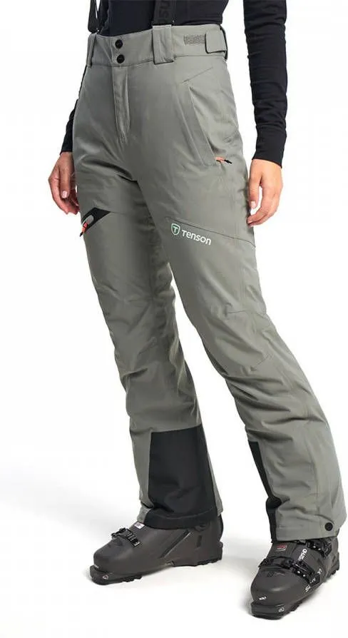 TENSON Core Skibroek Grijs/groen Dames 3 TENSON Core Skibroek Grijs/groen Dames